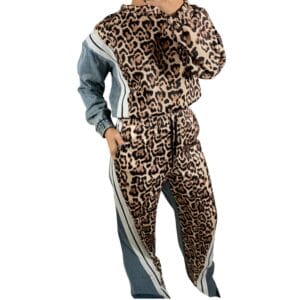Tahira Set - Leopard and Denim