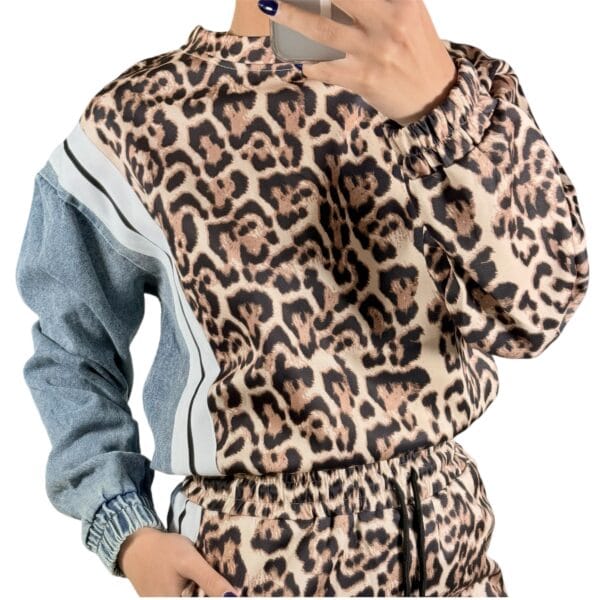 Tahira Set - Leopard and Denim - Imagen 2